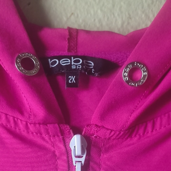 Bebe Fuchsia Zip-Up Jacket - Picture 2 of 4